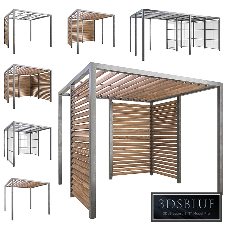 A set of gazebos (pergolas) from Nola Industrier