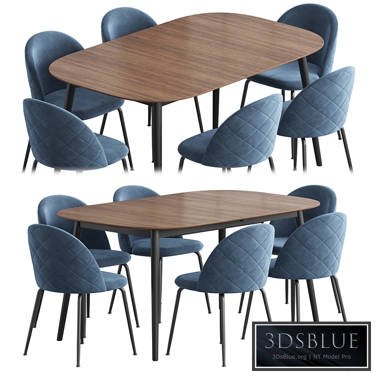 Kingston table stool Mystere Dining set