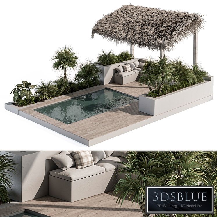 Backyard and Landscape Furniture with Pool 05
