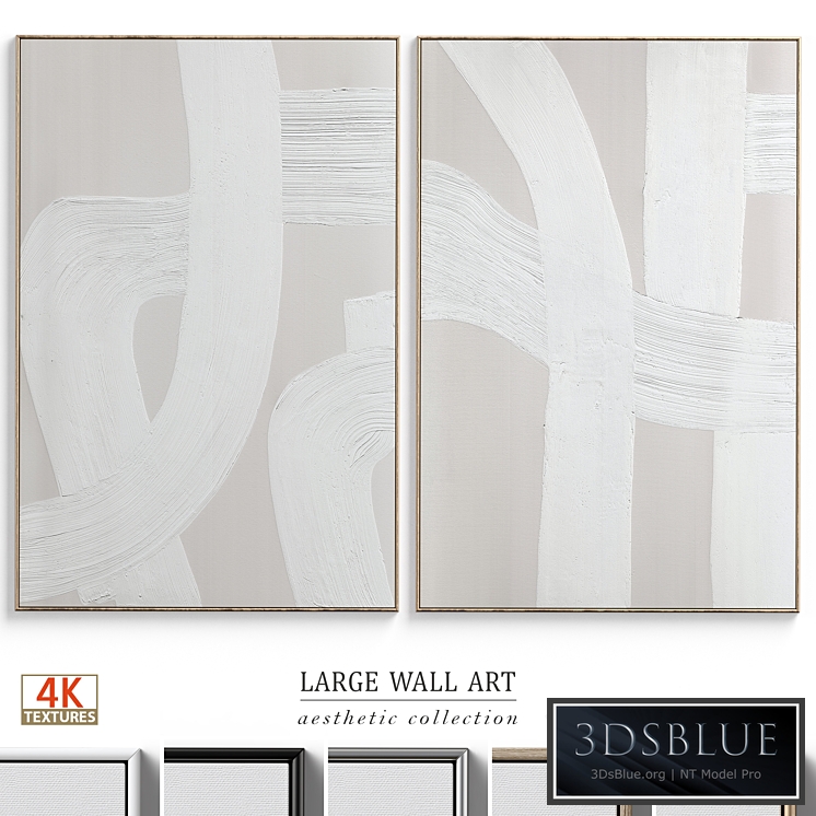 Abstract Textural Plaster Wall Art C-399