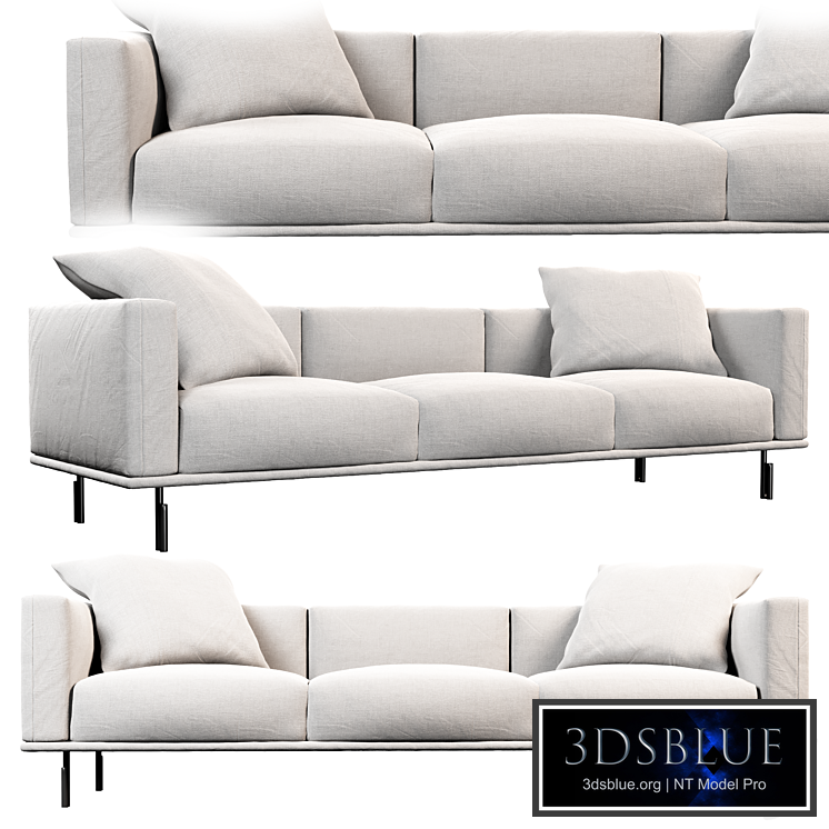 Binario sofa by Flou 2 seats