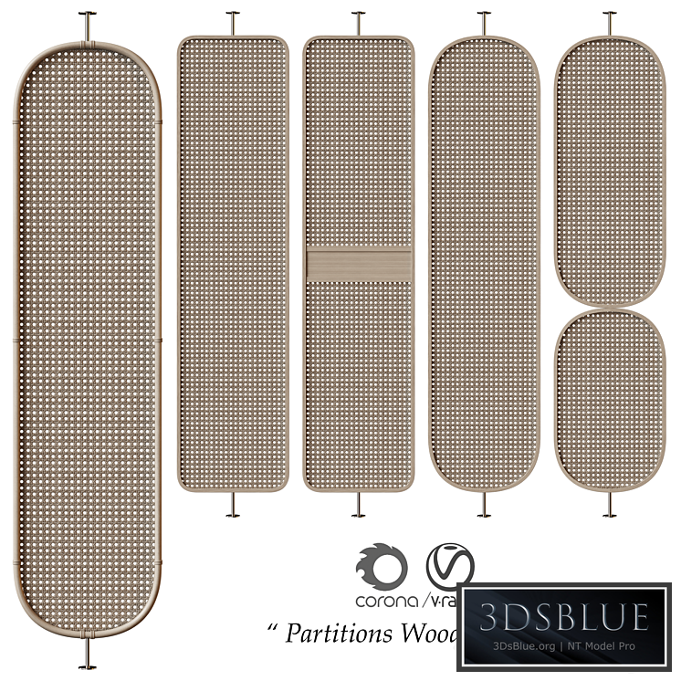 Partitions "Wood Rattan"