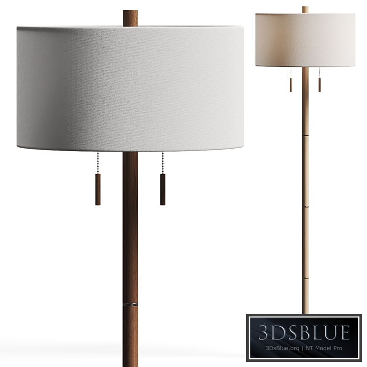 Pottery Barn Laurin Wood Floor Lamp