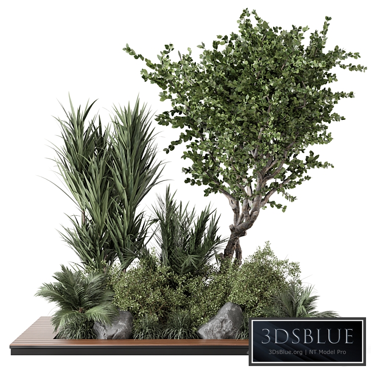 Outdoor Garden set bush and Tree - Garden Set 499