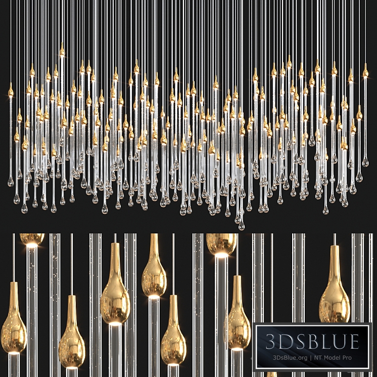 Glockiny tear drop chandelier