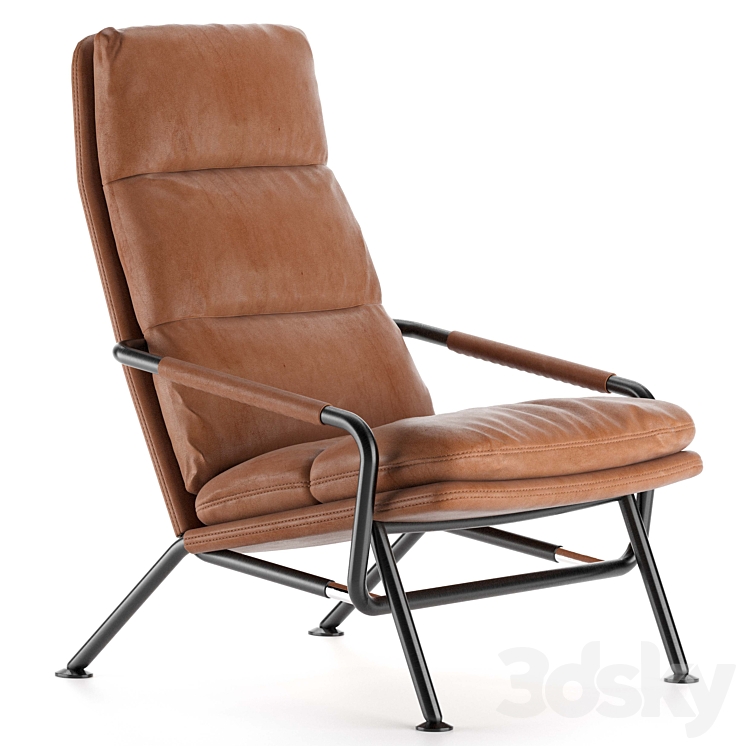 KONTRAPUNK Reclainer Leather Armchair