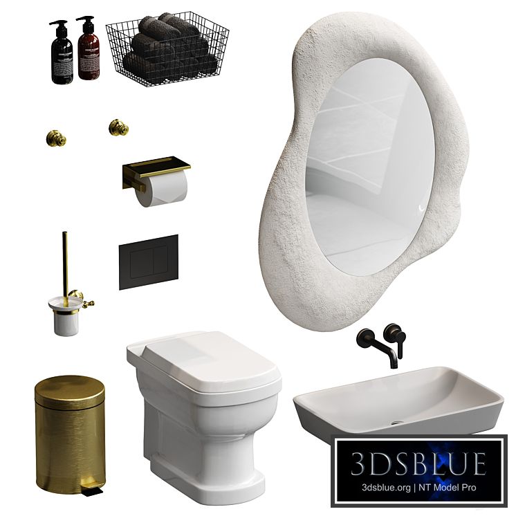 Bathroom accessories set