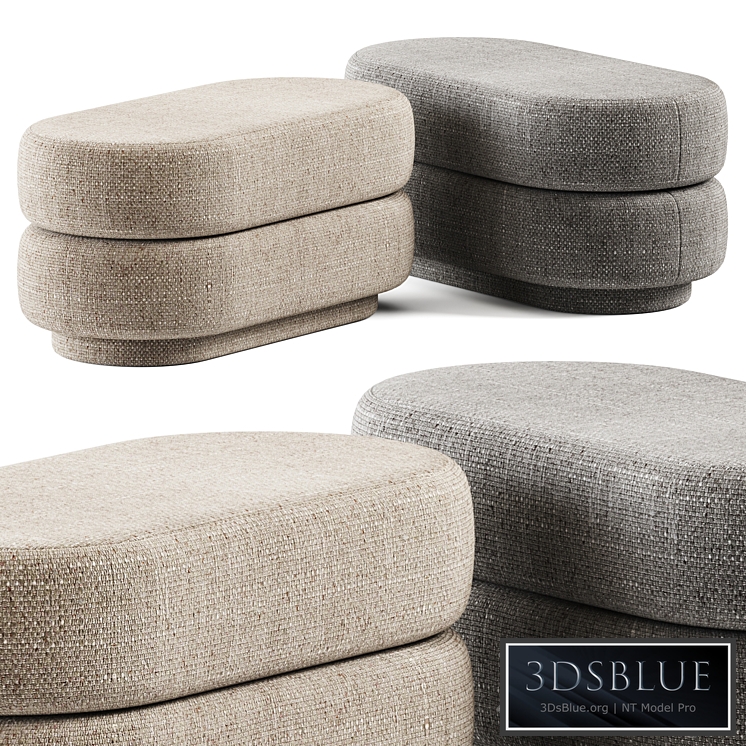 Ferm Living Pouf Oval Faded