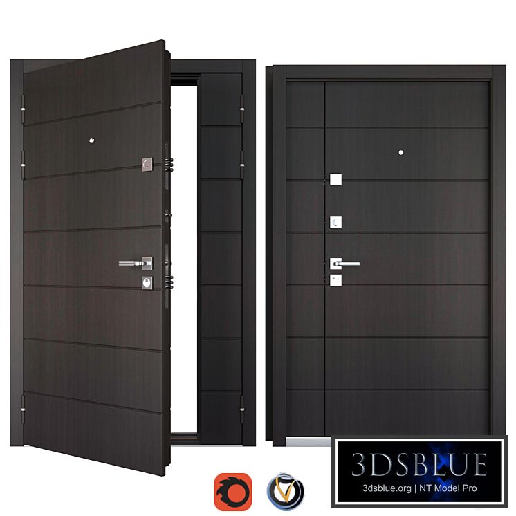 Entrance metal door Slim 2 (Favorit)