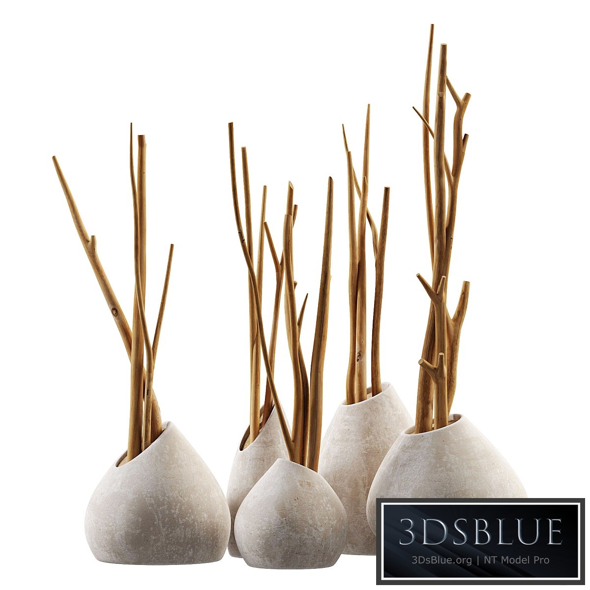 Branch slice vase n3