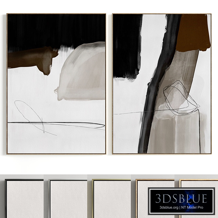 Plaster Two Photo Frame E-104