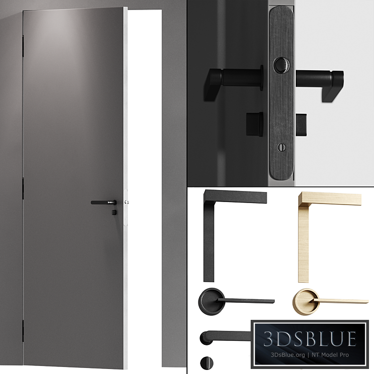 Concealed doors with details 003