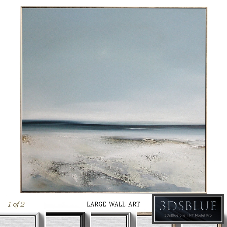 Large Living Room Abstract Neutral Wall Art C-411