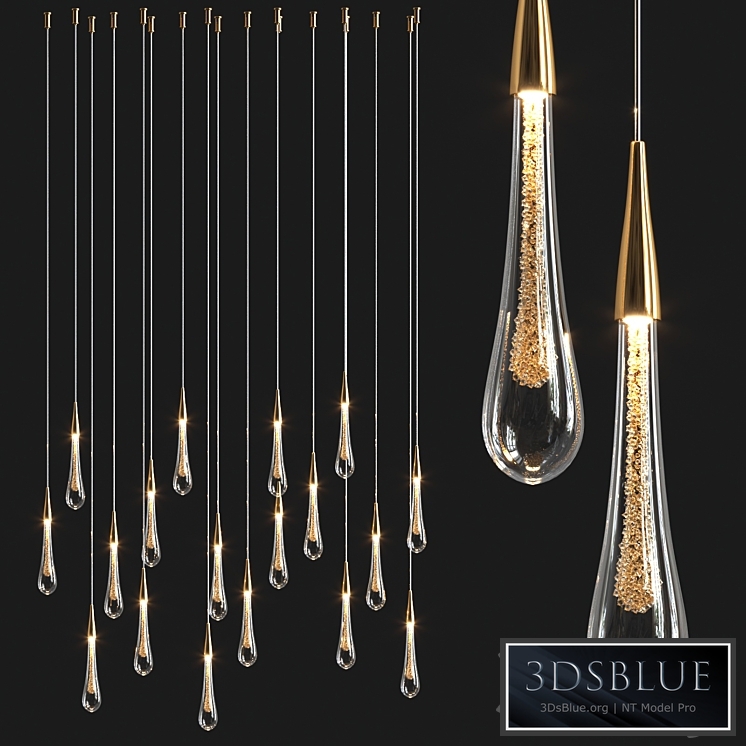 Stylish Modern Drop Pendant