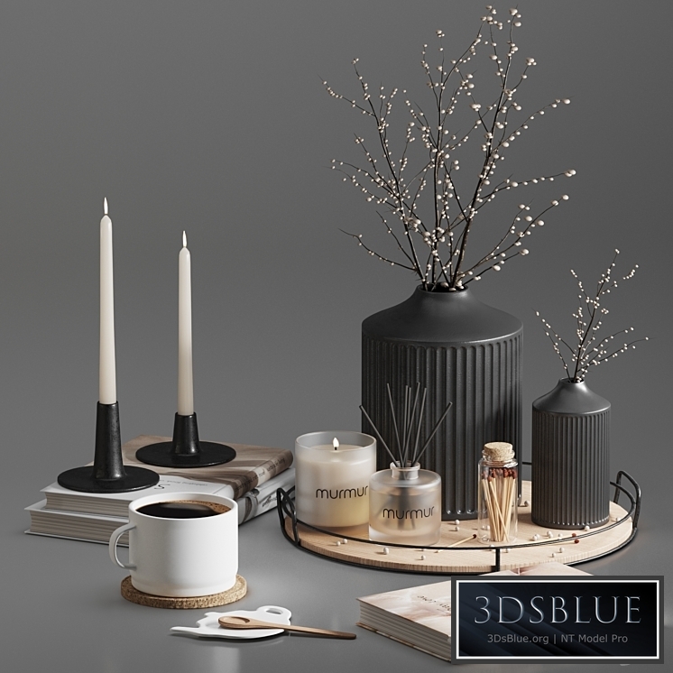 Decorative set 01 With Murmur candle and diffuser