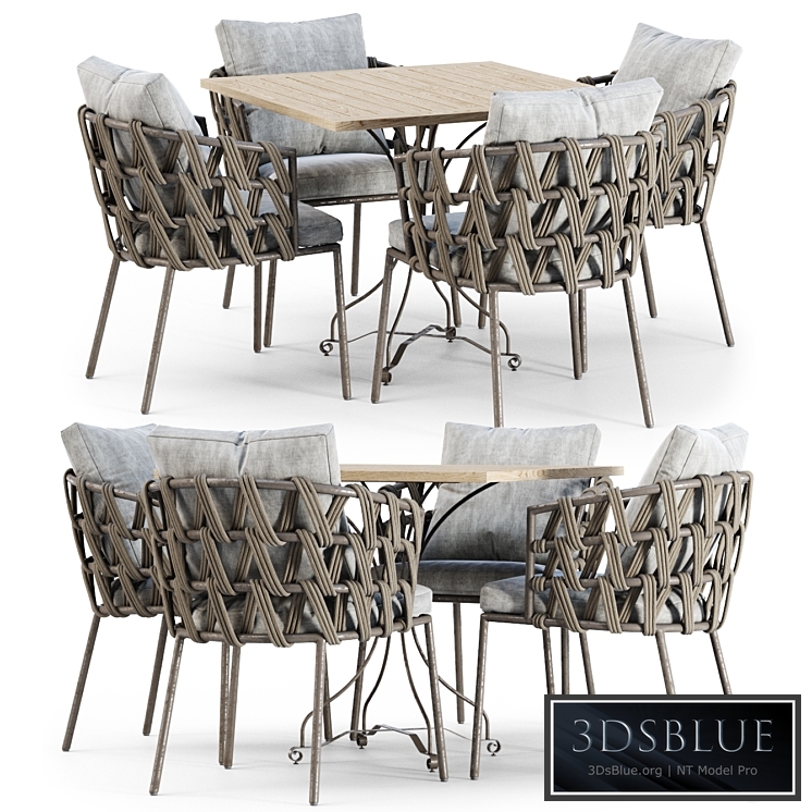 Outdoor garden furniture set_v01 / Furniture set