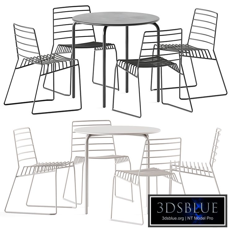 Easy Table by Connubia and B-Line Park Chair / Garden furniture