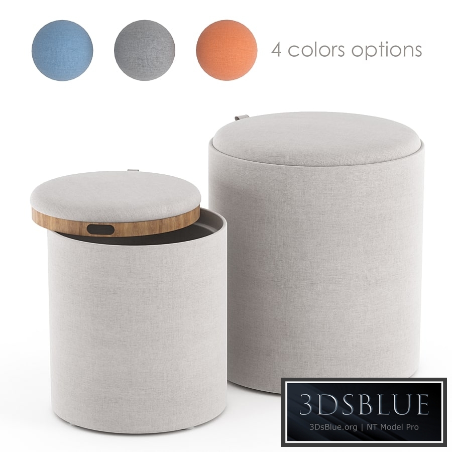 Tray Nesting Ottoman Set