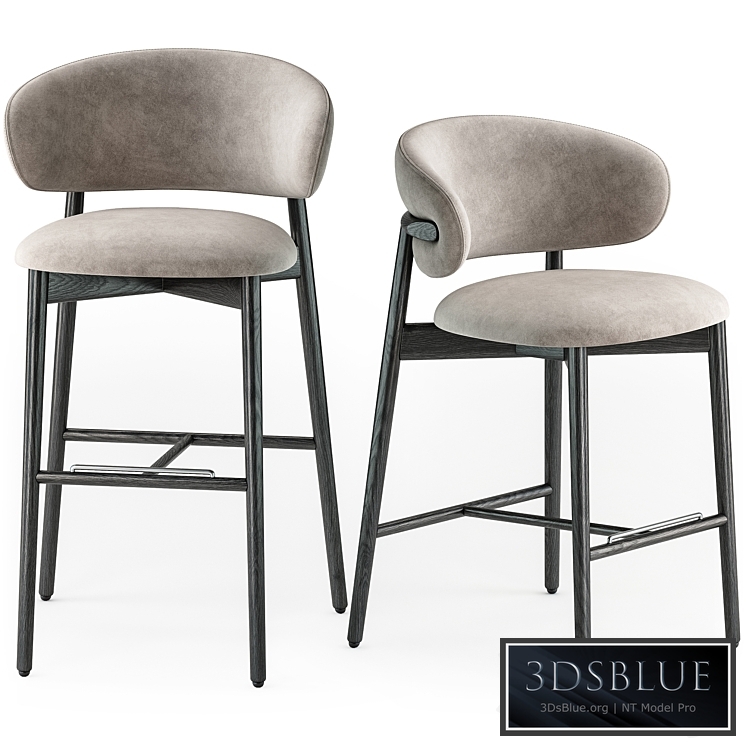 Calligaris Oleandro wood stool