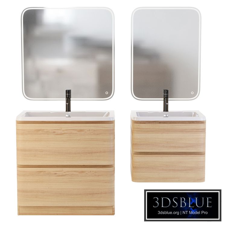 Cabinet with sink BelBagno Albano