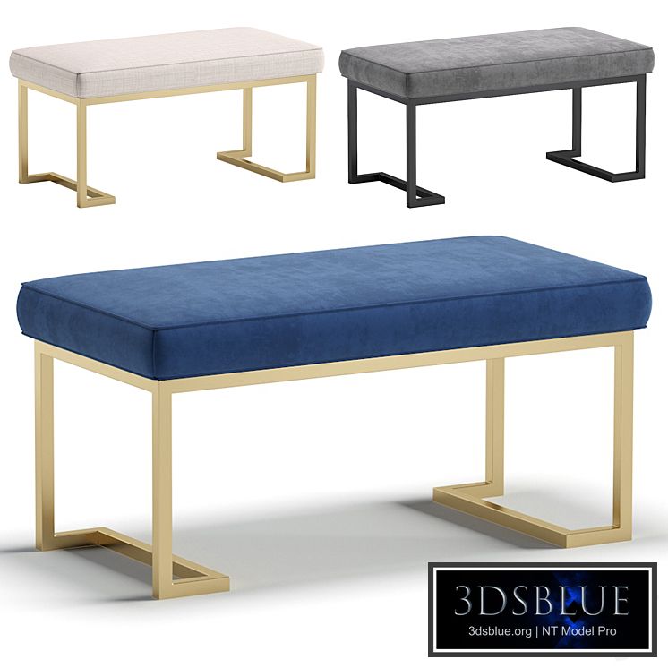Bench RICHMOND by Cazarina Interiors 3 Colors Version