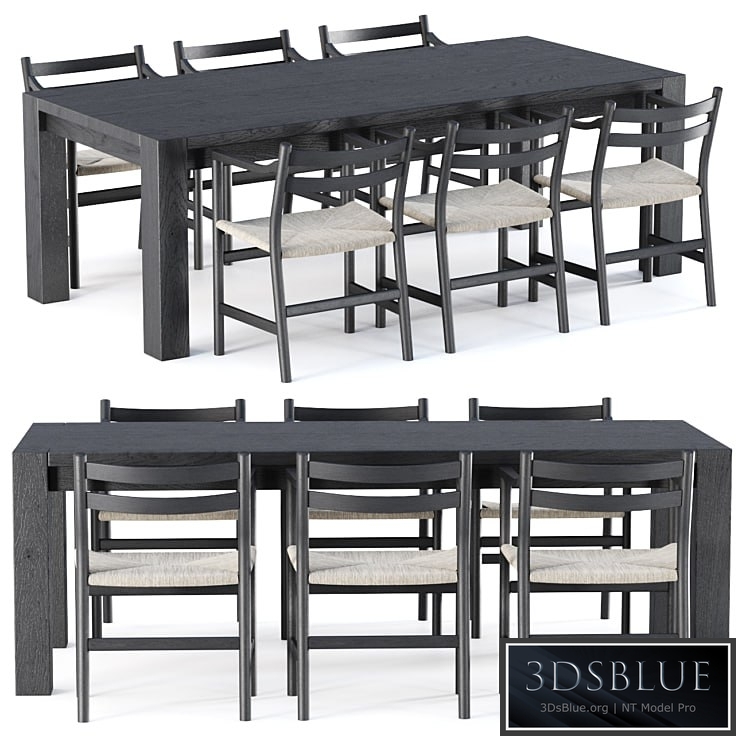 Carl Hansen furniture set_v17 / Garden furniture set