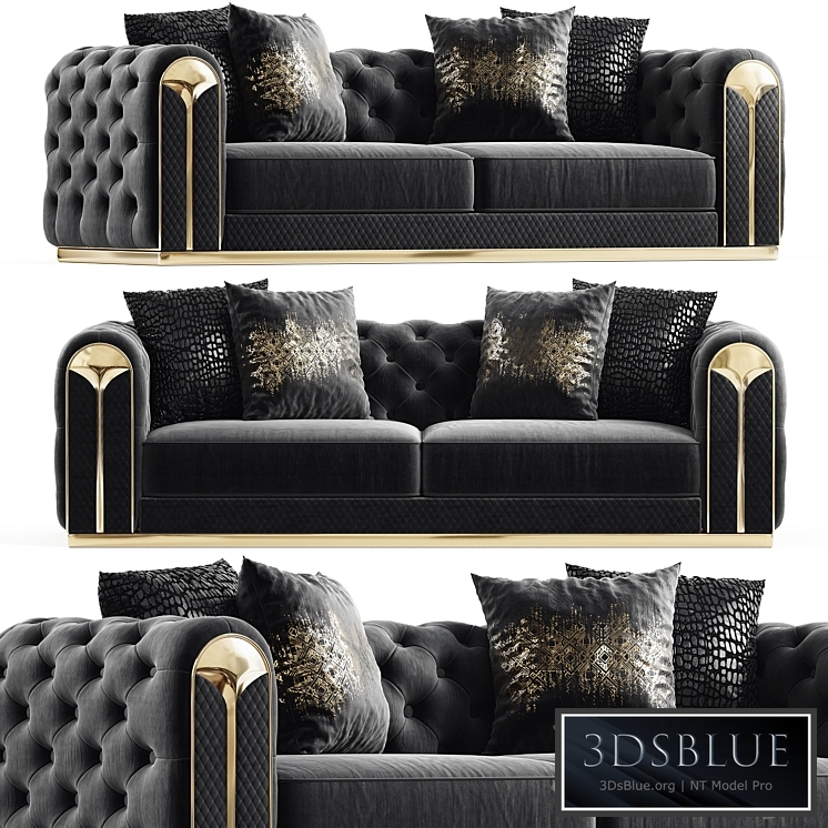 Violet Sofa 3 Seater Gray