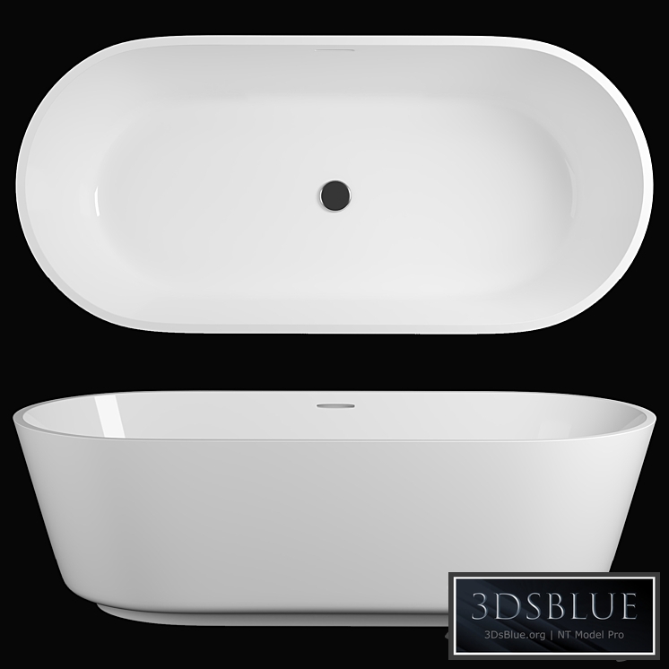 Freestyle Solid Surface Acrylic Resin Stone Freestanding Bath Tub KKR-B079