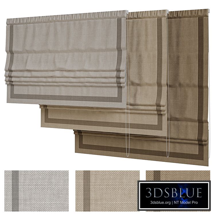Linen Roman blind.