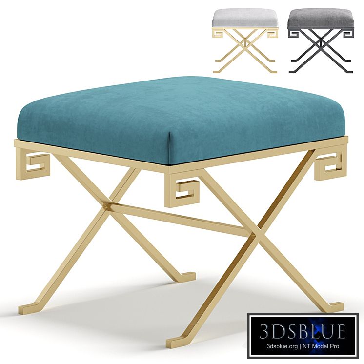 Vignola Pouffe by Cazarina Interiors 3 Colors Version