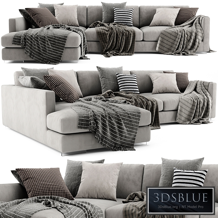 Flexform Magnum Chaise Longue Sofa 2