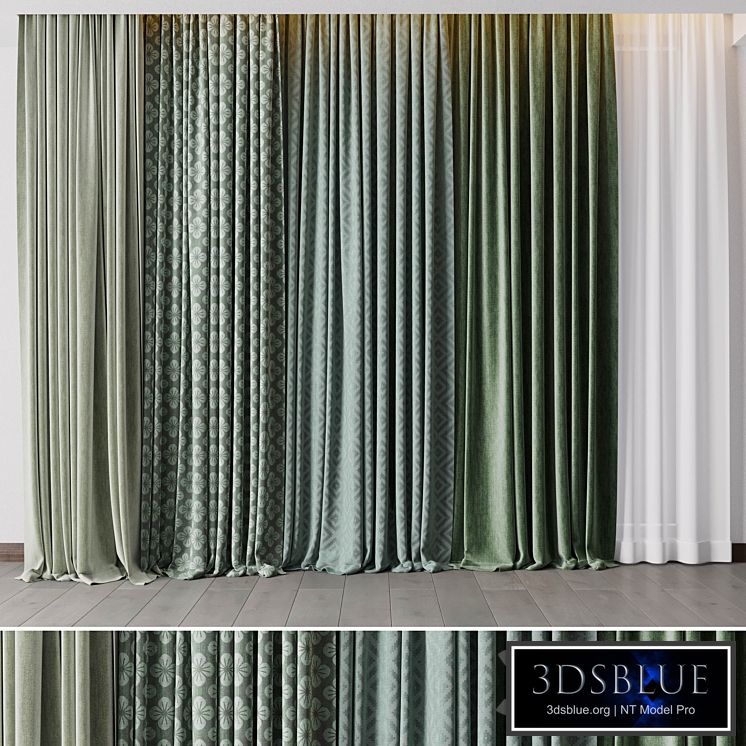 hadi curtain 57 collection green curtains