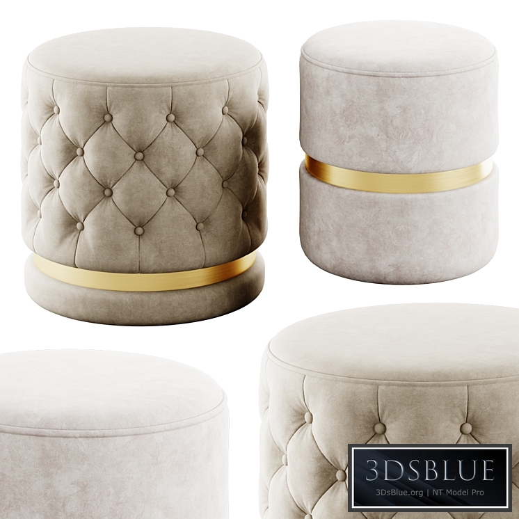 Round ottomans by !nspire