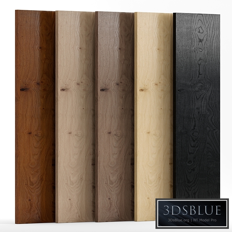 Oak_Knotty 2 wood with 5 materials