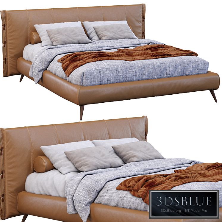 Leather Cuff Bed By Bonaldo