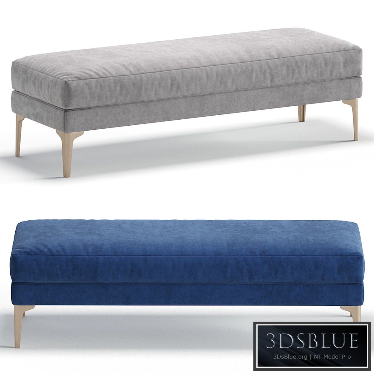 Bench TIFFANY by Cazarina Interiors 3 Colors Version/Банкетка ТИФФАНИ