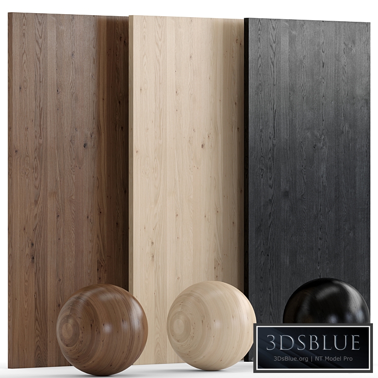 Oak_Knotty wood 3 with 3 materials