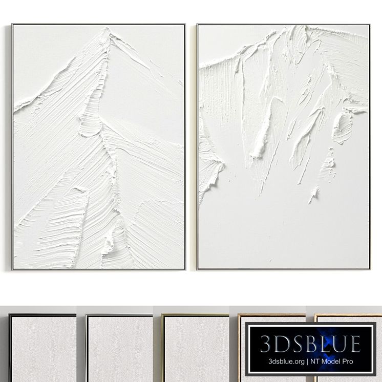 Plaster Two Photo Frame E-125