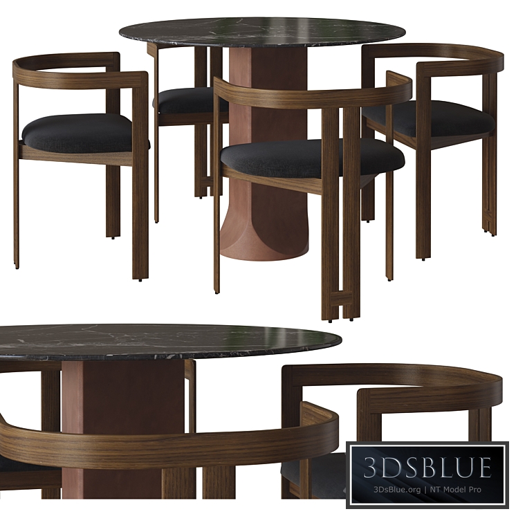 pigreco chair and togrul table by tacchini