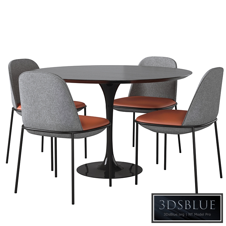 Dining table Tulip Wood II, Chair Embrace by Cosmo