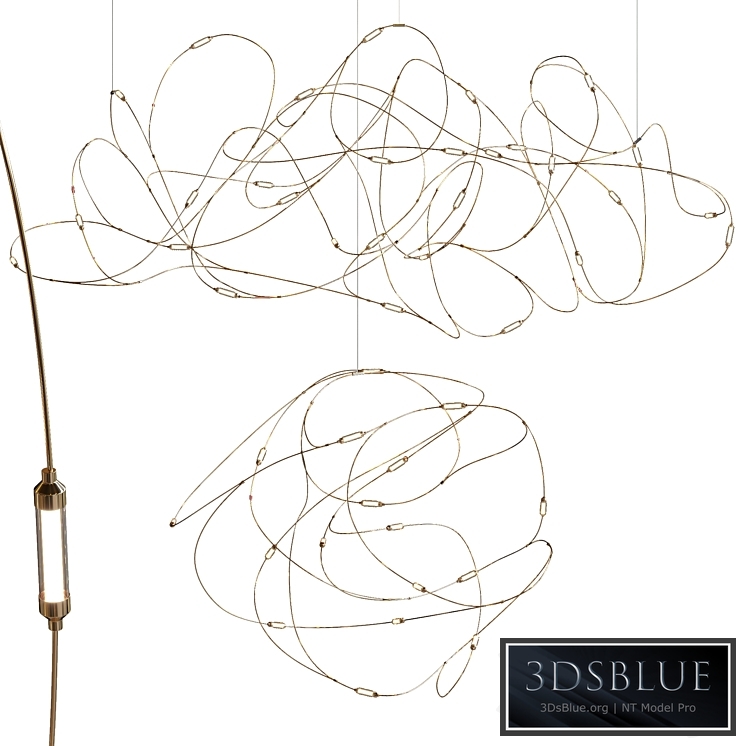 Pendant chandeliers AVALANCHE by Lampatron