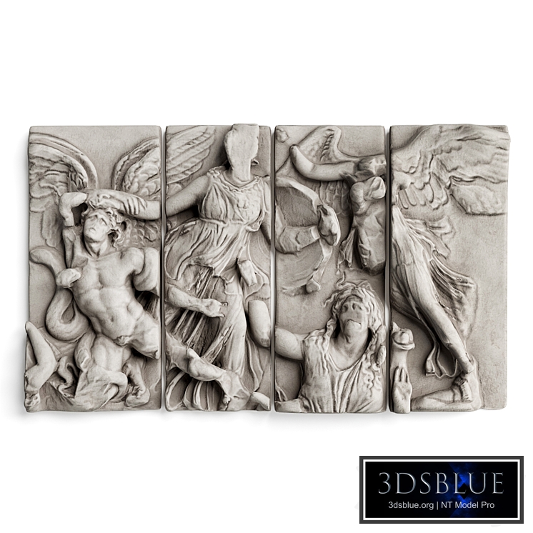 Angels wall relief
