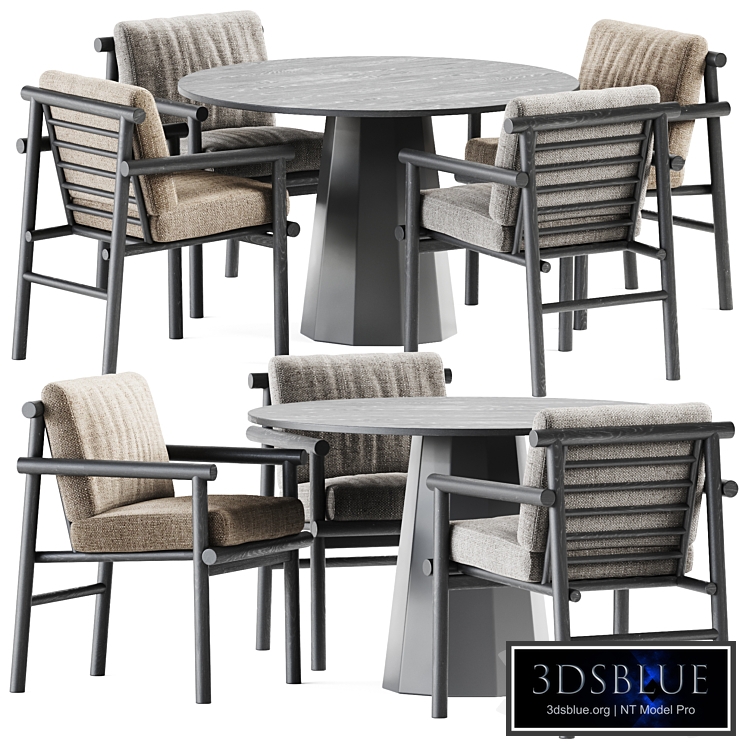 Dix Table by Connubia and Ayana Chair by B&B Italia / Outdoor Furniture