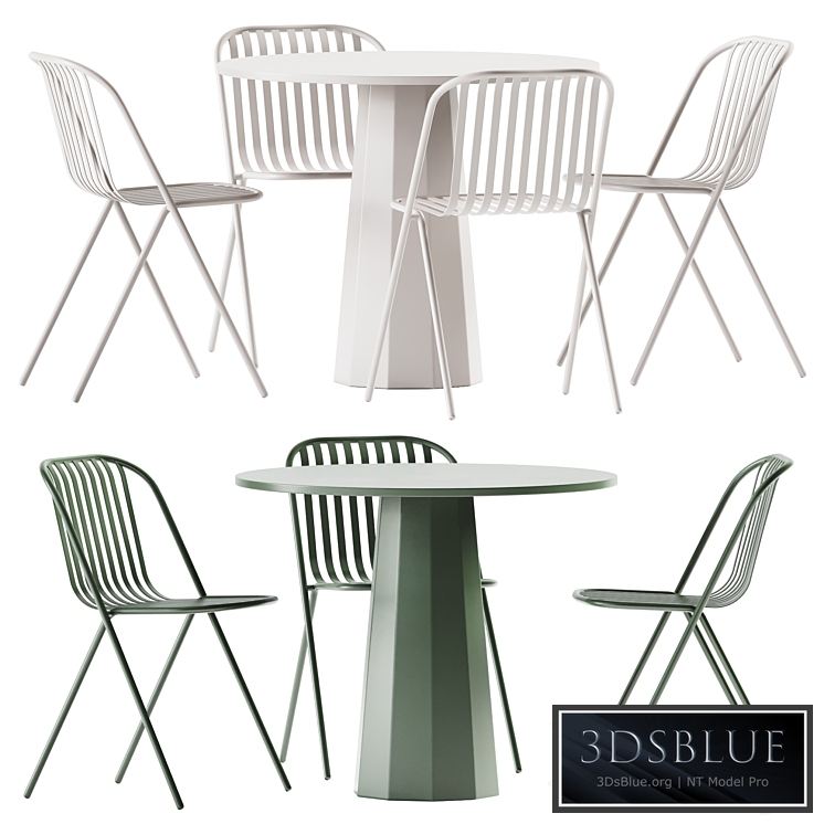 Dix Table by Connubia and Belca Chair by TUBY / Garden furniture