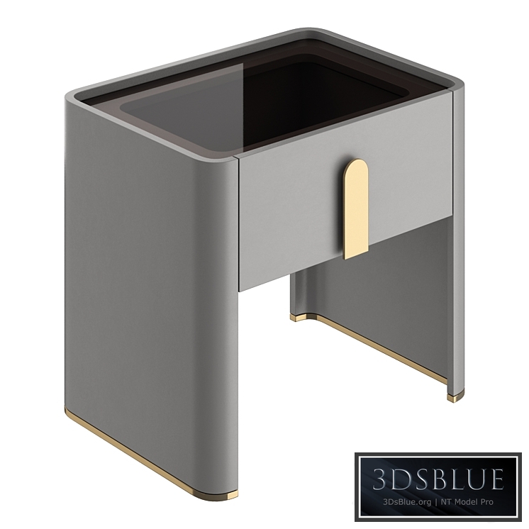 Italian light luxury bedroom bedside table