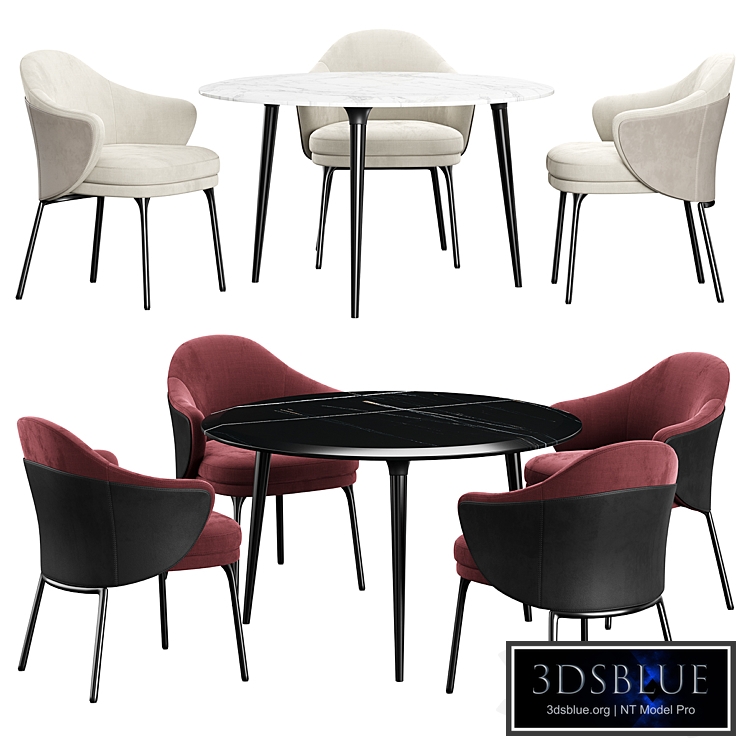 BELSIZE SMALL Table Minotti angie dining Chair