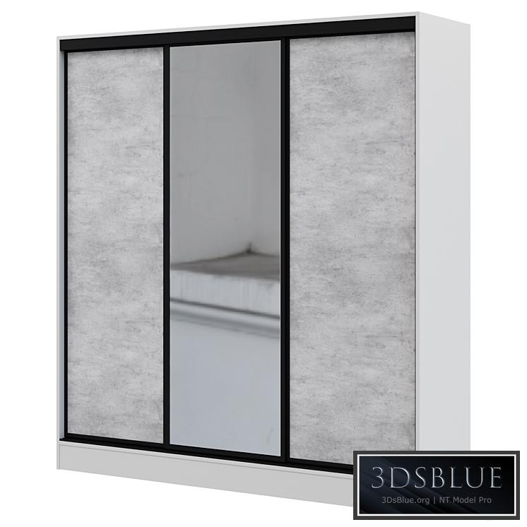 Wardrobe Sliding wardrobe 3-door Loft 210x230 cm