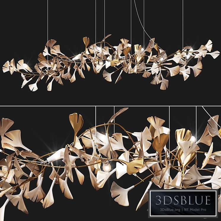 Porcelain Chandelier Ginkgo Bespoke