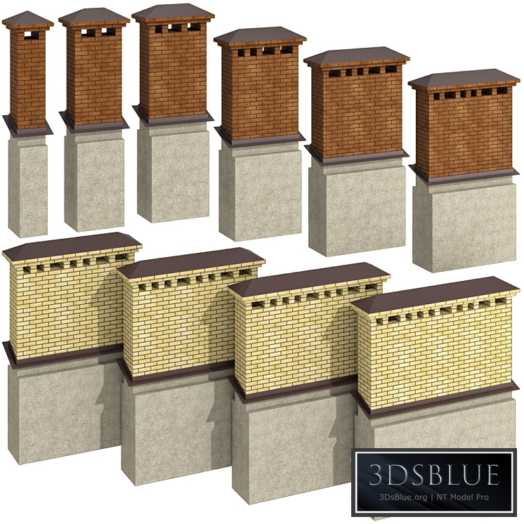 Chimney chimney ventilation duct / chimney smokestack ventilation