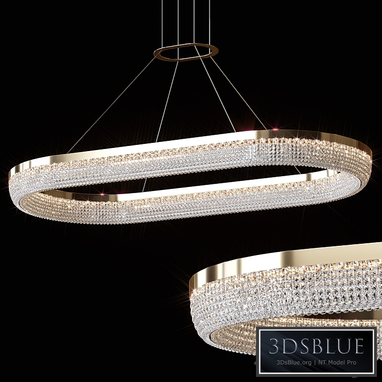 Pendant chandelier CARMEN LONG by Lampatron